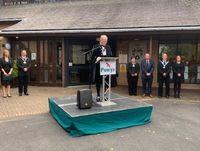 Image of the High Sheriff reading the proclamation