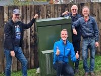 Members of the Llanafan Fawr and Llanwrthwl Community Broadband Scheme project group