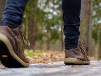 Image of feet walking along a path