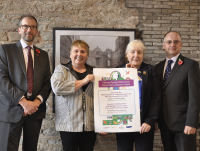 Image of Cllr James Gibson-Watt, Leader of Powys County Council; Cllr Lezley Picton, Leader of Shropshire Council; Cllr Mary Ann Brocklesby, Leader of Monmouthshire County Council; and Cllr Jonathan Lester, Leader of Herefordshire Council.