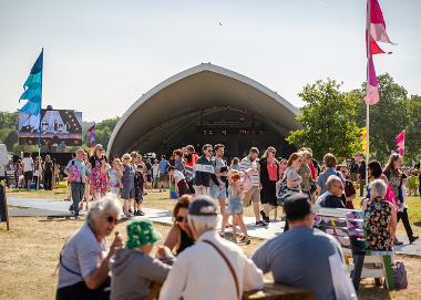 Visitors to the Urdd Eisteddfod