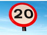 Image of a 20mph sign