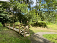 One of the new paths created at the Offa’s Dyke Park in Knighton