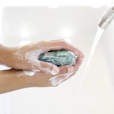 Image of soapy hands